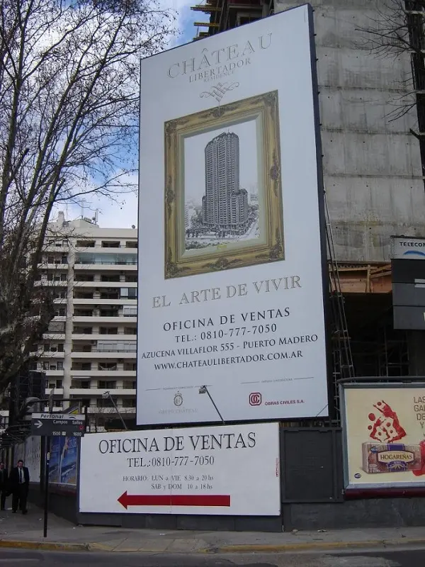 Gigantografia Chateau Libertador